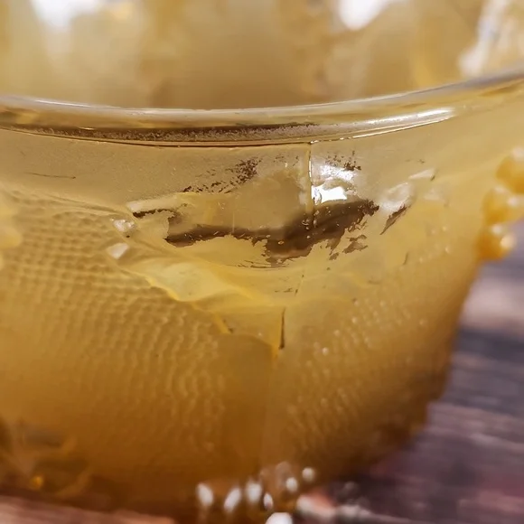 Vintage footed candy dish with lid - Picture 8 of 16